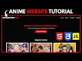 Build an Anime Download Website with HTML CSS JavaScript Step-by-Step Tutorial