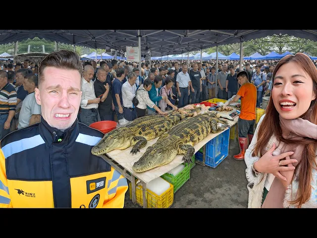 Inside China’s Most Extreme Market 🇨🇳 Crocodiles, Cobras & Foods You’ve Never Seen