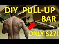 DIY Home Made Inexpensive Basement Pull-Up Bar Home Gym