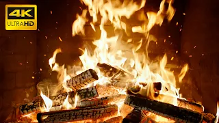 🔥 Peaceful Cabin Fireplace with Real Fire Crackles and Glowing Embers for Relaxed Study Sessions