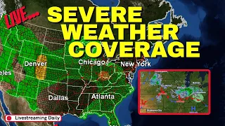 LIVE Flooding Rains Severe Storms - Severe Weather Coverage