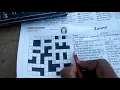 How to play English crossword game Hindu paper