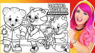 Coloring Daniel Tiger Friends Coloring Pages Daniel Tiger s Neighborhood Coloring s