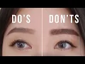 EYEBROWS DO S and DON TS Mistakes hacks beginners
