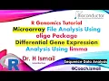 Microarray Data Analysis in R Complete Workflow Using oligo limma Lecture 5