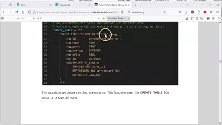 Part 3 Python SQLite Relational Database - Create Database