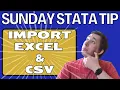Master Importing CSV and Excel Files into Stata in 4 Minutes