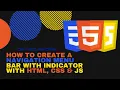 How to create a Navigation Menu Bar With Indicator With HTML CSS JS