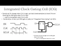 Integrated clock gating cells 11