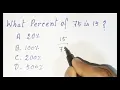 What percent of 75 is 15 Math antics - what are percentages how to calculate percentage