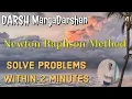 Numerical Analysis - Newton Raphson Method The quickest way to solve problems