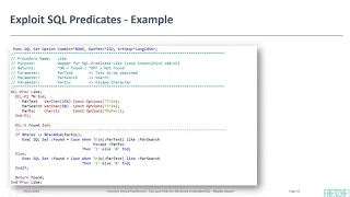Preview Advanced Embedded SQL