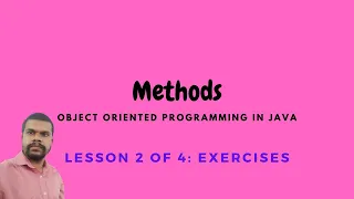 Methods in Java Exercises