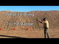Everything You Need to Bring to your Arizona Armed Guard Card Range Day