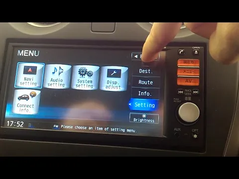 Download MP3 NISSAN Navigation MM312D-W - How to change the Japanese Language to English