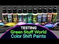 Testing Green Stuff World Color Shift Paint - Awesome Acrylic Colorshift Colors