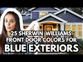 Sherwin Williams FRONT DOOR COLORS for BLUE Exteriors - 25 Ideas