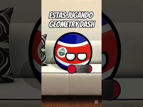 Pov: Estas jugando Geometry Dash🤑 #shorts #polandball #humor