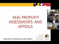 Maryland Property Tax Assessments Appeals 101 webinar with SDAT Delegate Al Carr