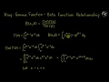 Proof Gamma - Beta Function Relationship Identity