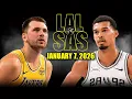 Los Angeles Lakers vs San Antonio Spurs Full Game Highlights - January 7 2026 NBA Season