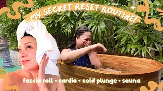 MY SECRET RESET ROUTINE | Sauna, Fascia Release, Cold Plunge, Homemade Glowy Meals | KC CONCEPCION