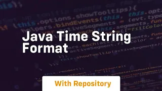 java time string format