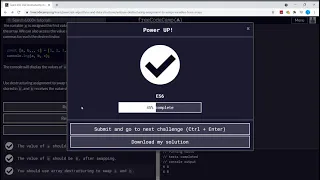 Learn ES6 Use Destructuring Assignment to Assign Variables from Arrays freeCodeCamp