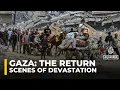 Download Lagu Exhausted Palestinians witness massive destruction upon returning to northern Gaza
