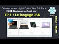 React JS Darija V5 - TP N 1 Le langage JSX