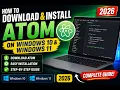 How to Download Install Atom on Windows 10 Windows 11 2026 Complete