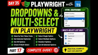 35 Handling Dropdowns Multi-Select List Boxes in Playwright Playwright TypeScript 2026