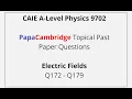 CAIE A-Level Physics - Electric Fields