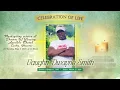 Funeral service for Vaughn Dwayne Smith