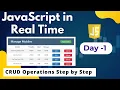 Crud operations with html css javascript Crud operations in javascript CRUD CRUD operations