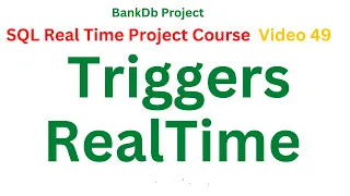 SQL Triggers in Telugu SQL Real-Time Project Course in Telugu SQL in Telugu