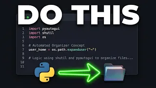 Python Project Automate Your PC Auto-Clean Your Downloads Folder Beginner Tutorial 2026