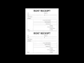 Shop rent receipt template