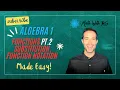 Algebra 1 Functions Part 2 How to Use Function Notation Substitute Values