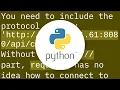 Python Requests - No connection adapters