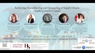 Reshoring Friendshoring and Decoupling of Supply Chains Implications for Canada