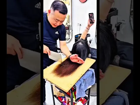 Dad’s Crazy Hair Machine! 😂💇‍♀️
