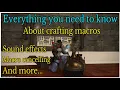 How to make crafting macros