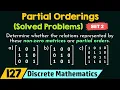 Partial Orderings Solved Problems - Set 2