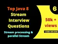 Parallel Streams intro Stream processing Interview Questions and Answers Java 8 Code Decode