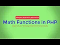 Math Functions in PHP with Bhumika Zalavadia
