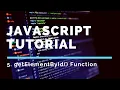 5 document getElementById Function