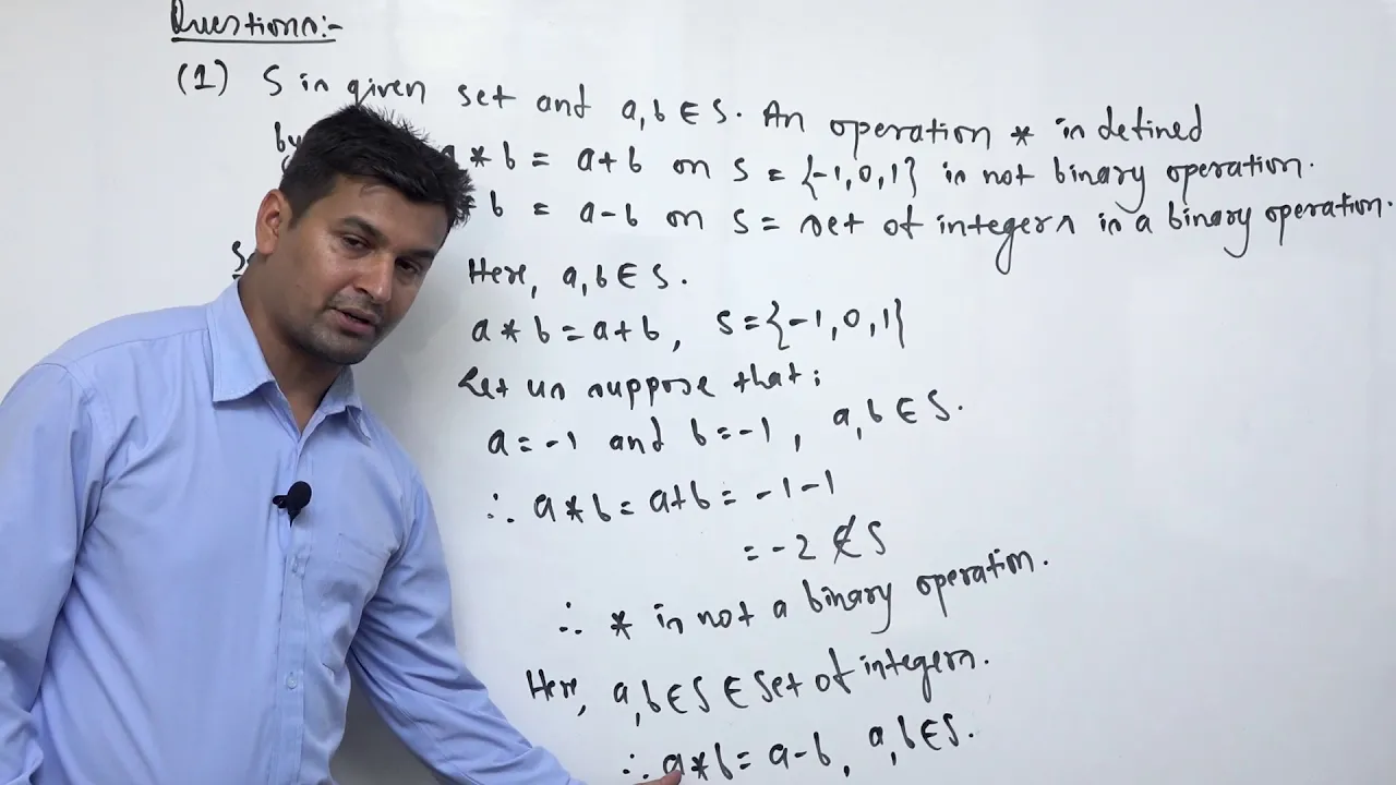 Class 12 Maths Elementary group theory part 1