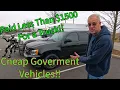 Government auto auctions 1500 00 what did we buy