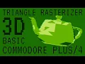 Commodore BASIC 3D Graphics Triangle Rasterization Scan Convert Demo